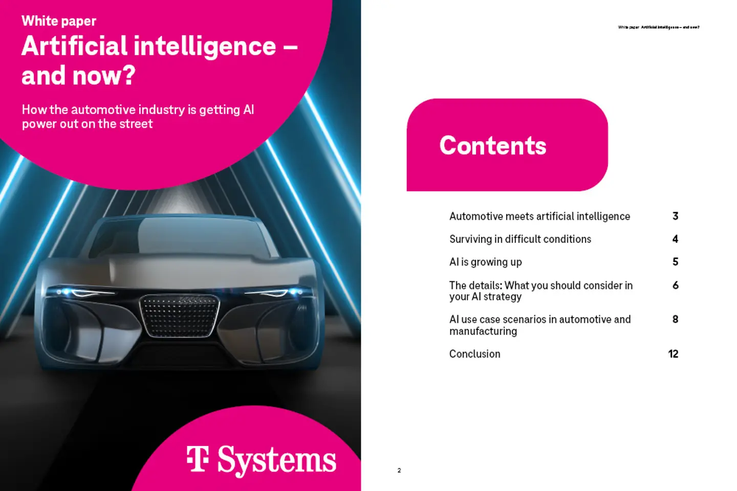 Title page and three following pages of the white paper as a screenshot: