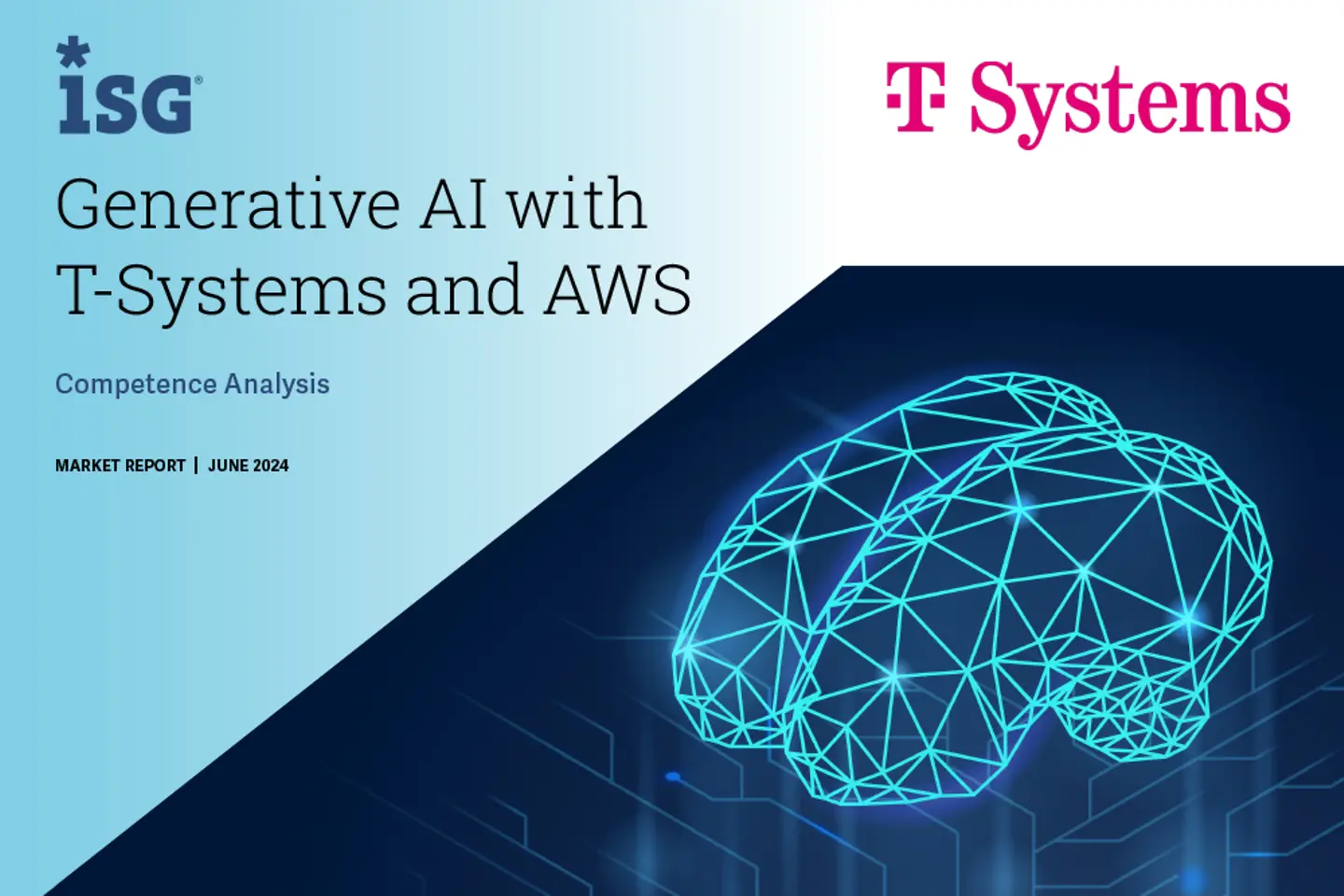 Capa e página seguinte como captura de tela do white paper: GenAI com T-Systems e AWS
