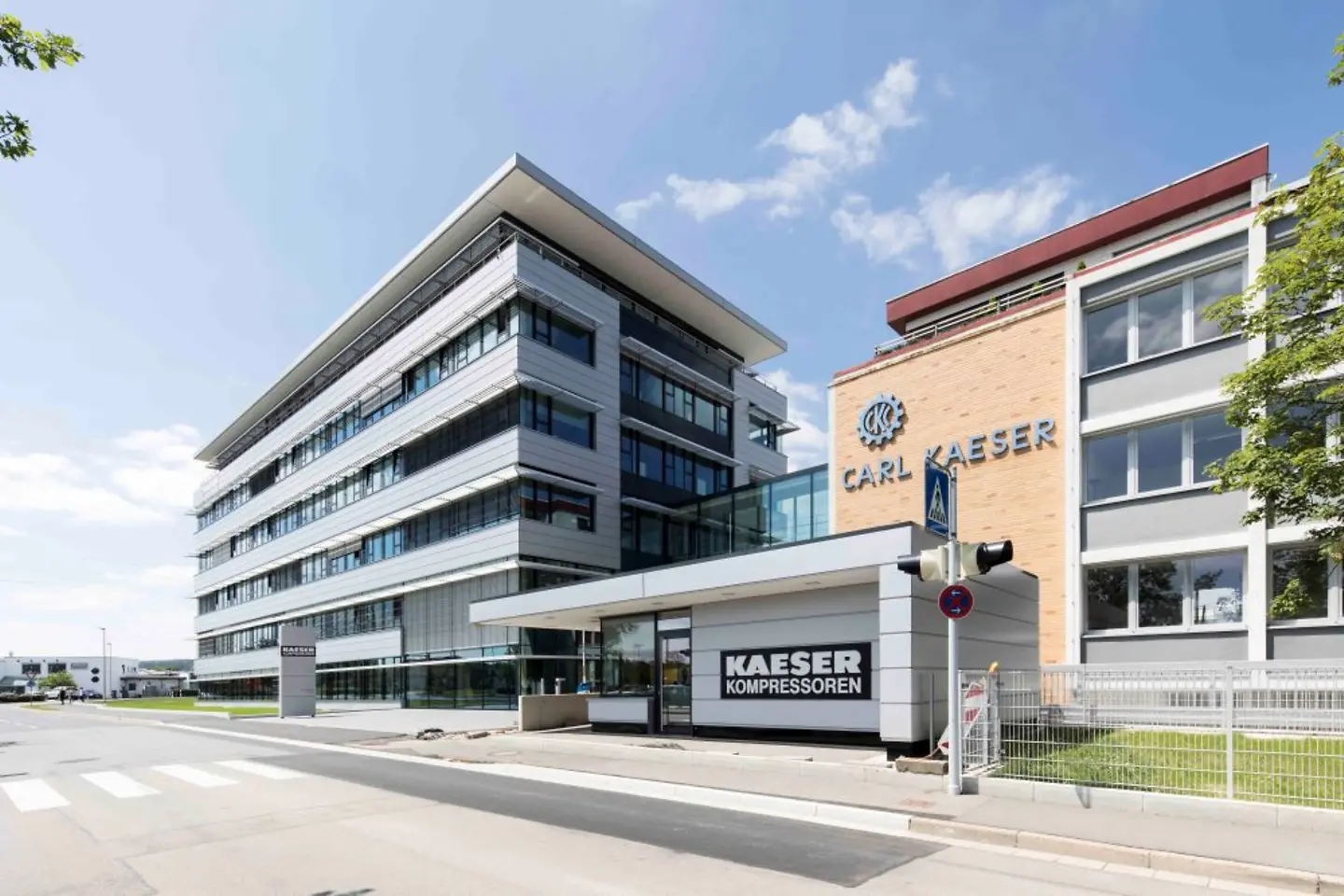 Gebäude des Hauptsitzes von Kaeser Kompressoren