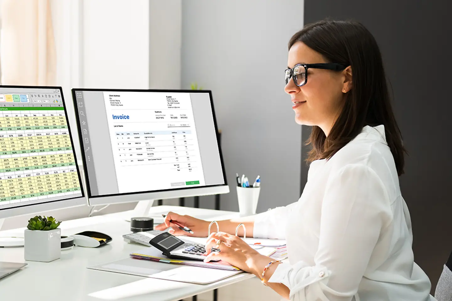 Envie declarações de impostos e faturas on-line