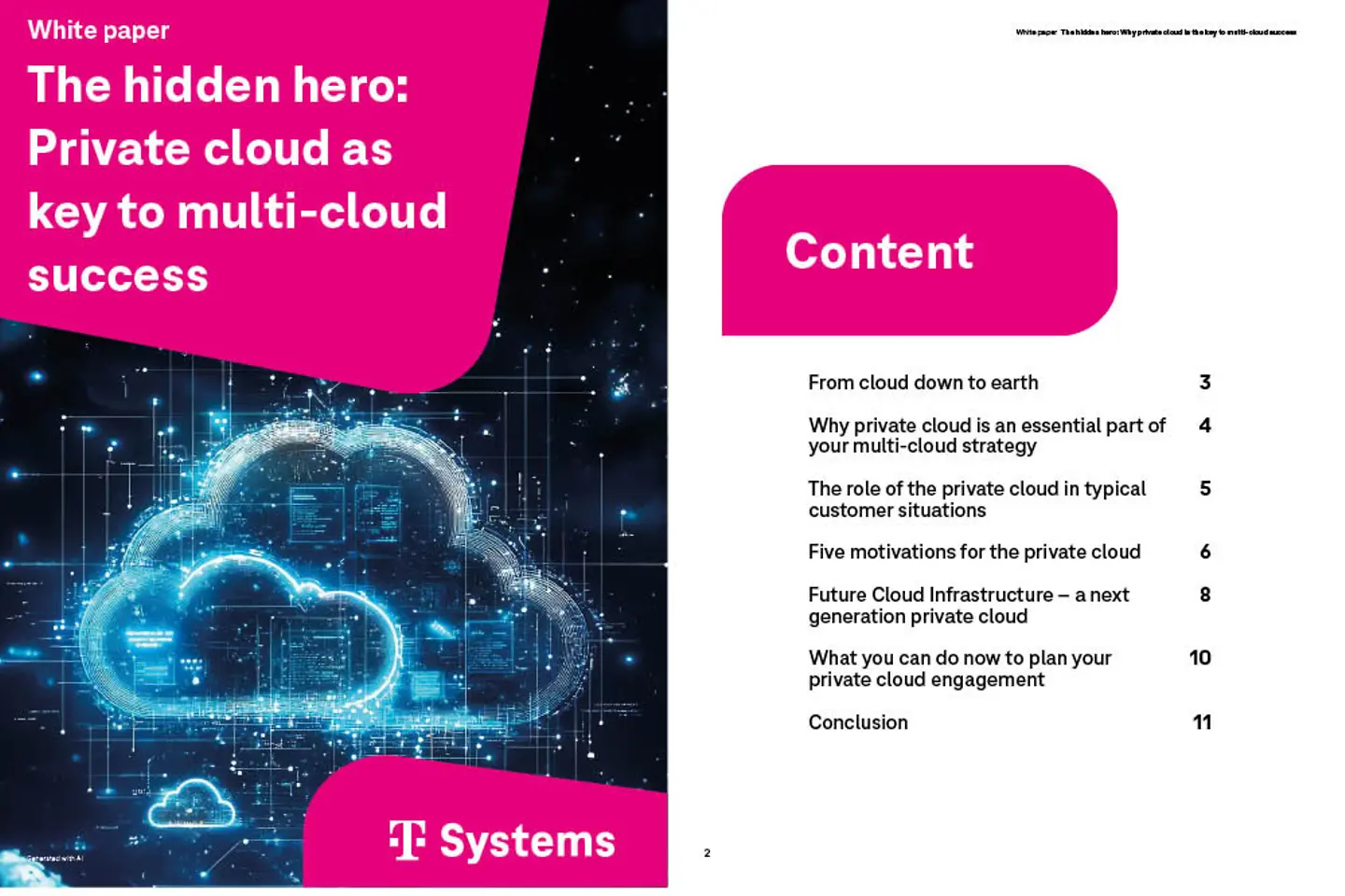 Title page and three subsequent pages of the white paper as a screenshot: