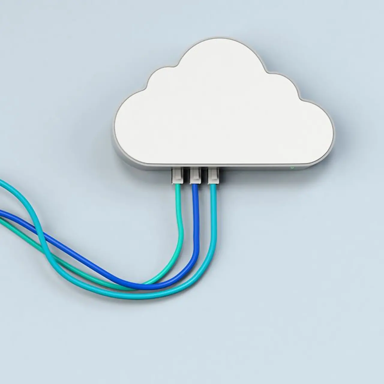Graphic of a wired cloud