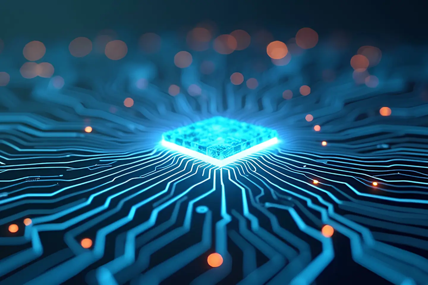 Abstract depiction of a circuit board
