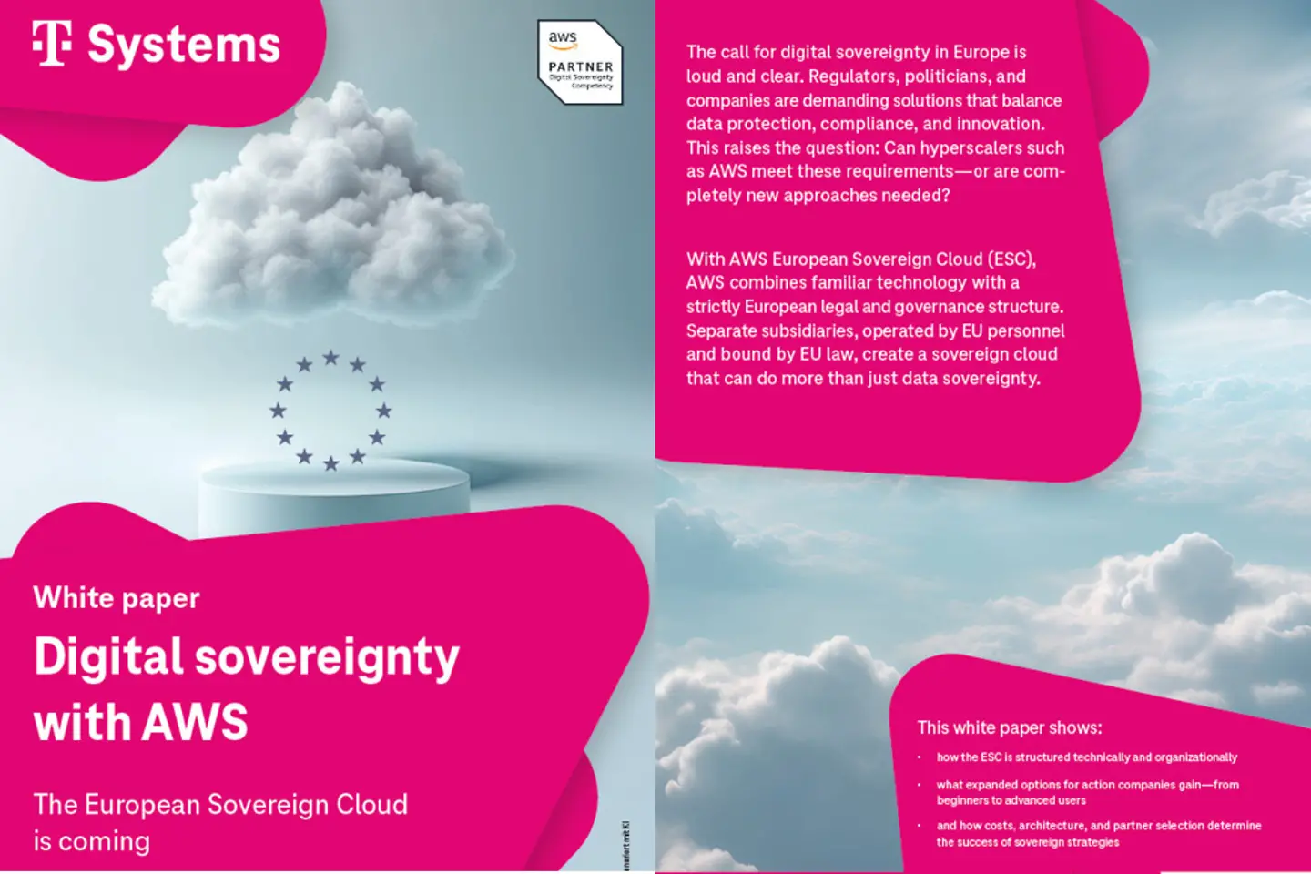 Title page and three following pages of the white paper as a screenshot: