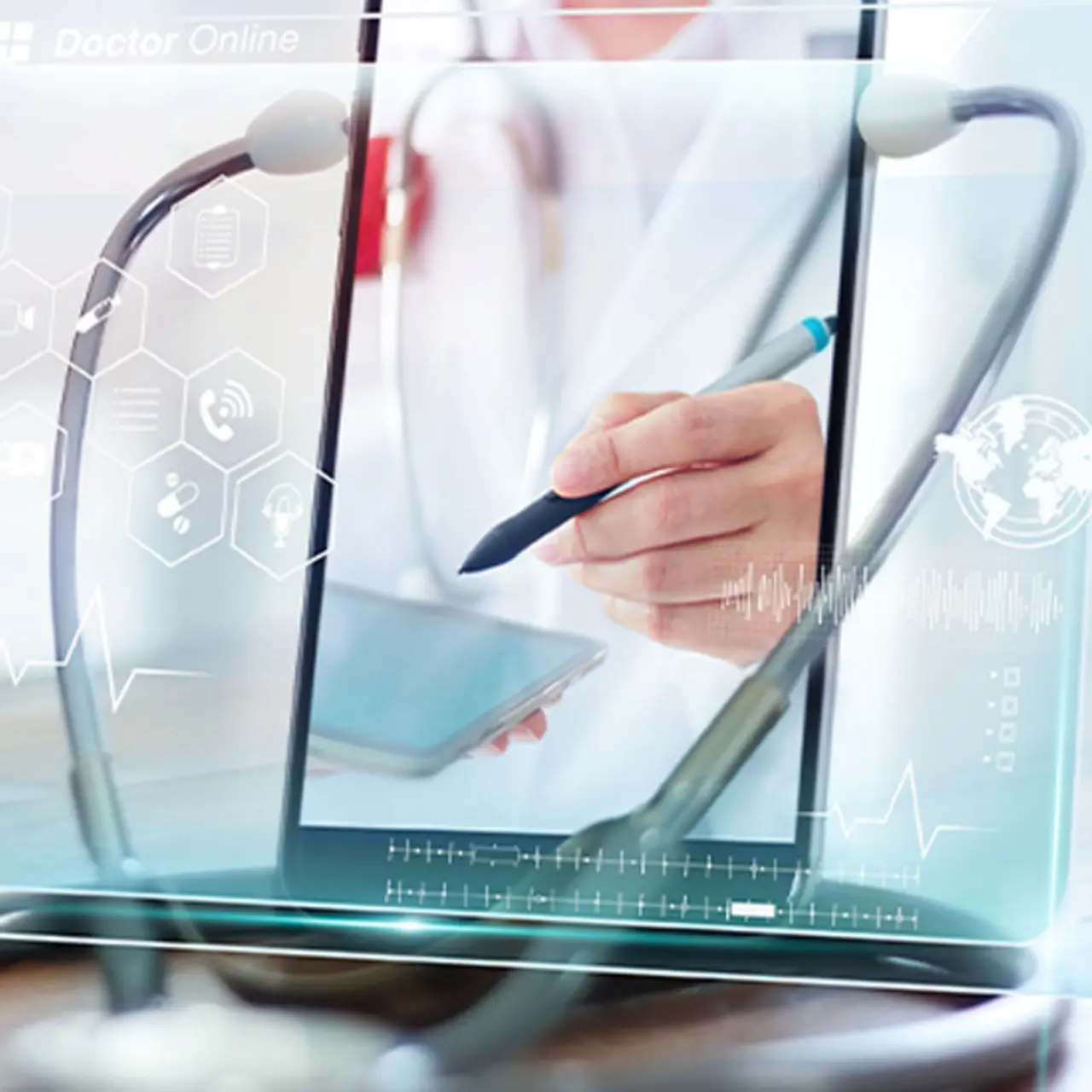 Mensch mit Tablet in der Hand