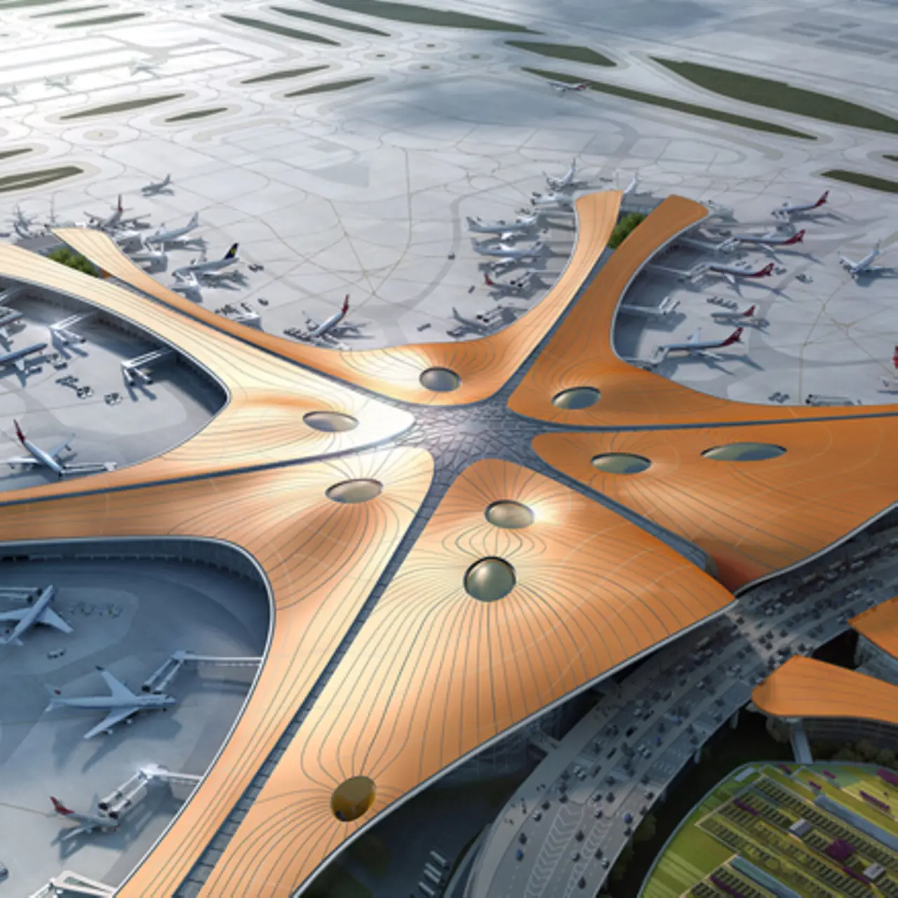 Bird's eye view of the terminal