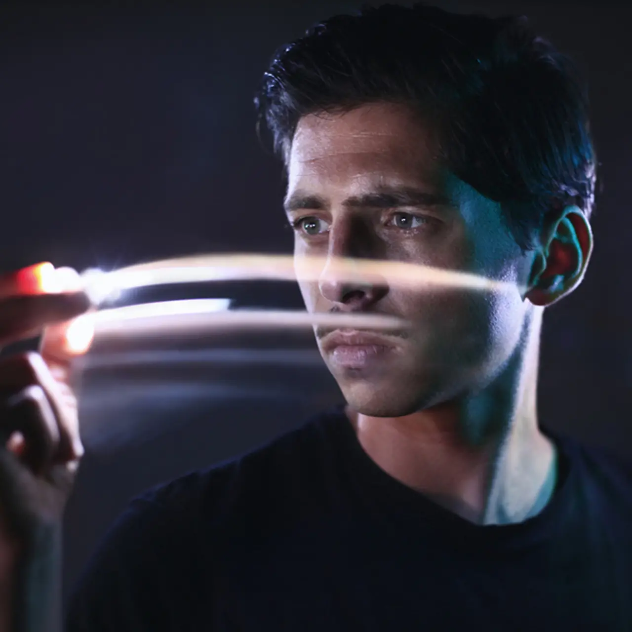 Face behind light effects