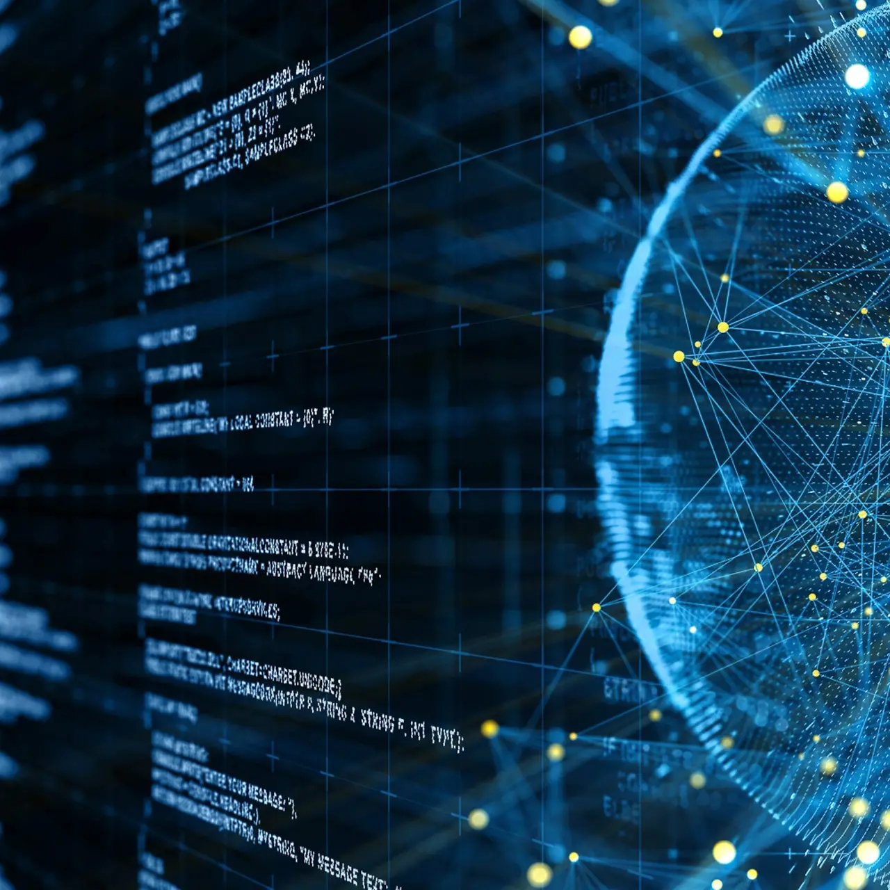 Circular data network combined with data sets.