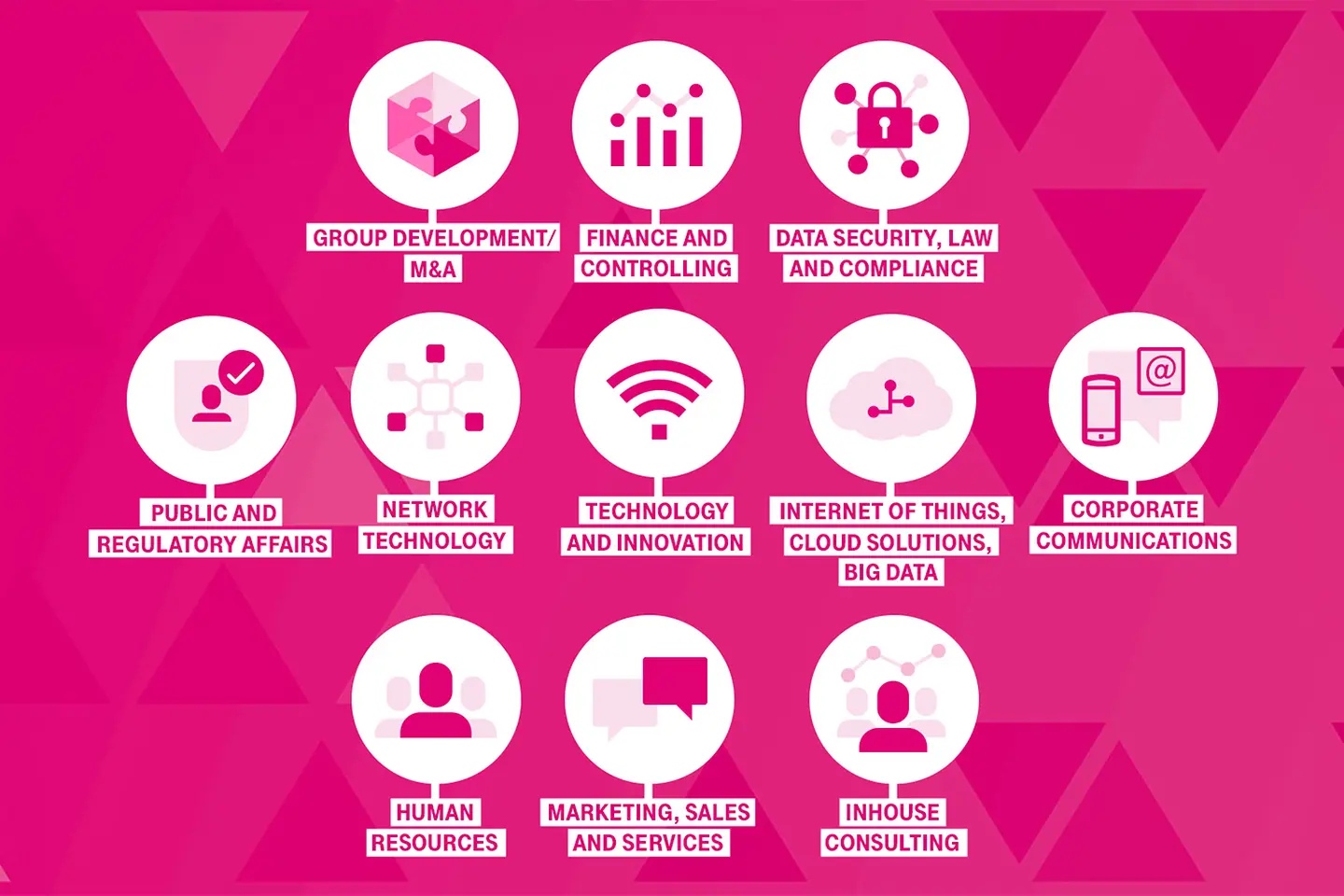 Übersicht über unterschiedliche Schwerpunkte des Traineeprogramms