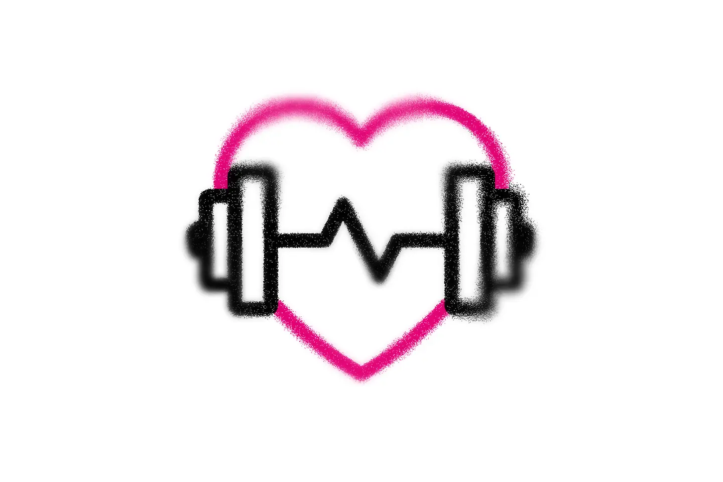 Coração com um peso de academia