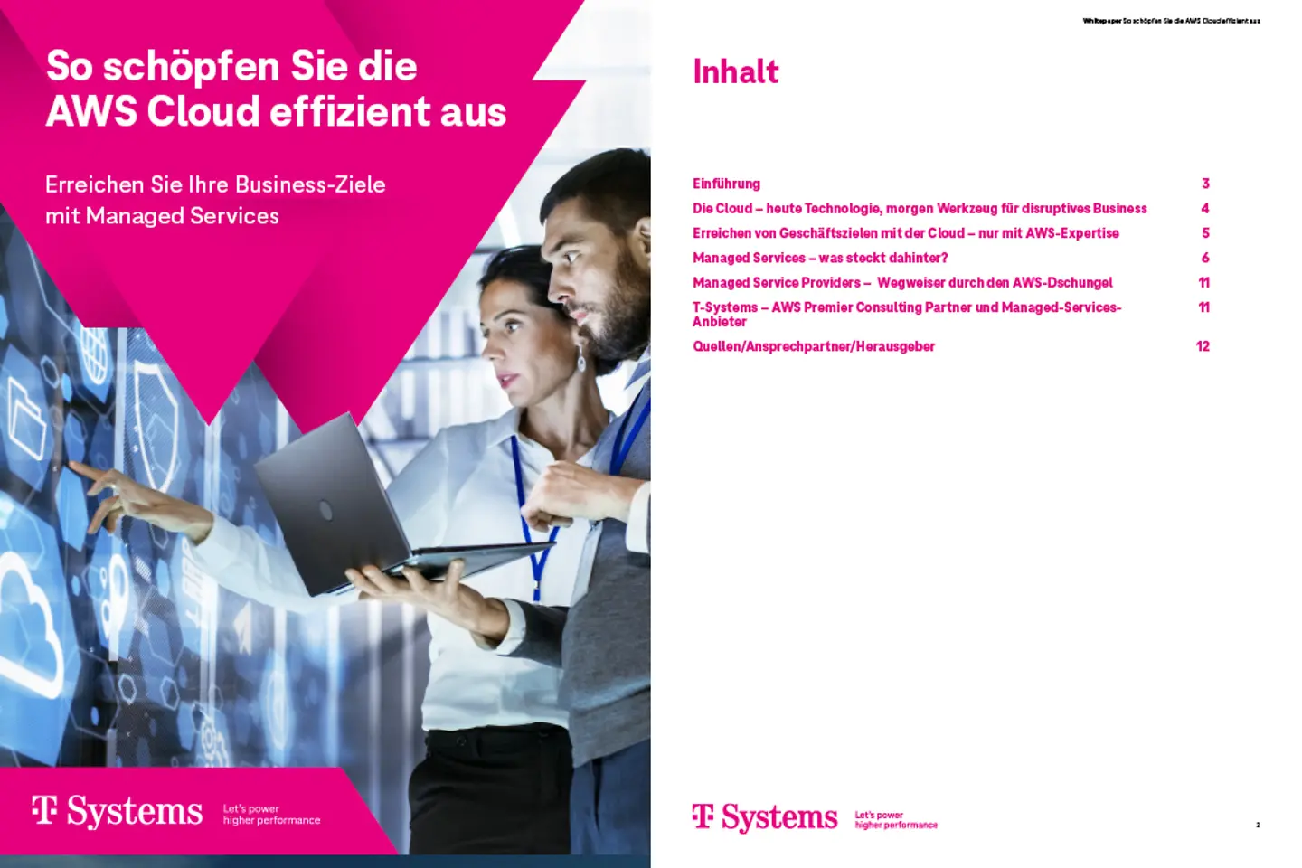 Cover und nächste Seite als Screenshot des Whitepapers: So nutzen Sie die AWS-Cloud effizient