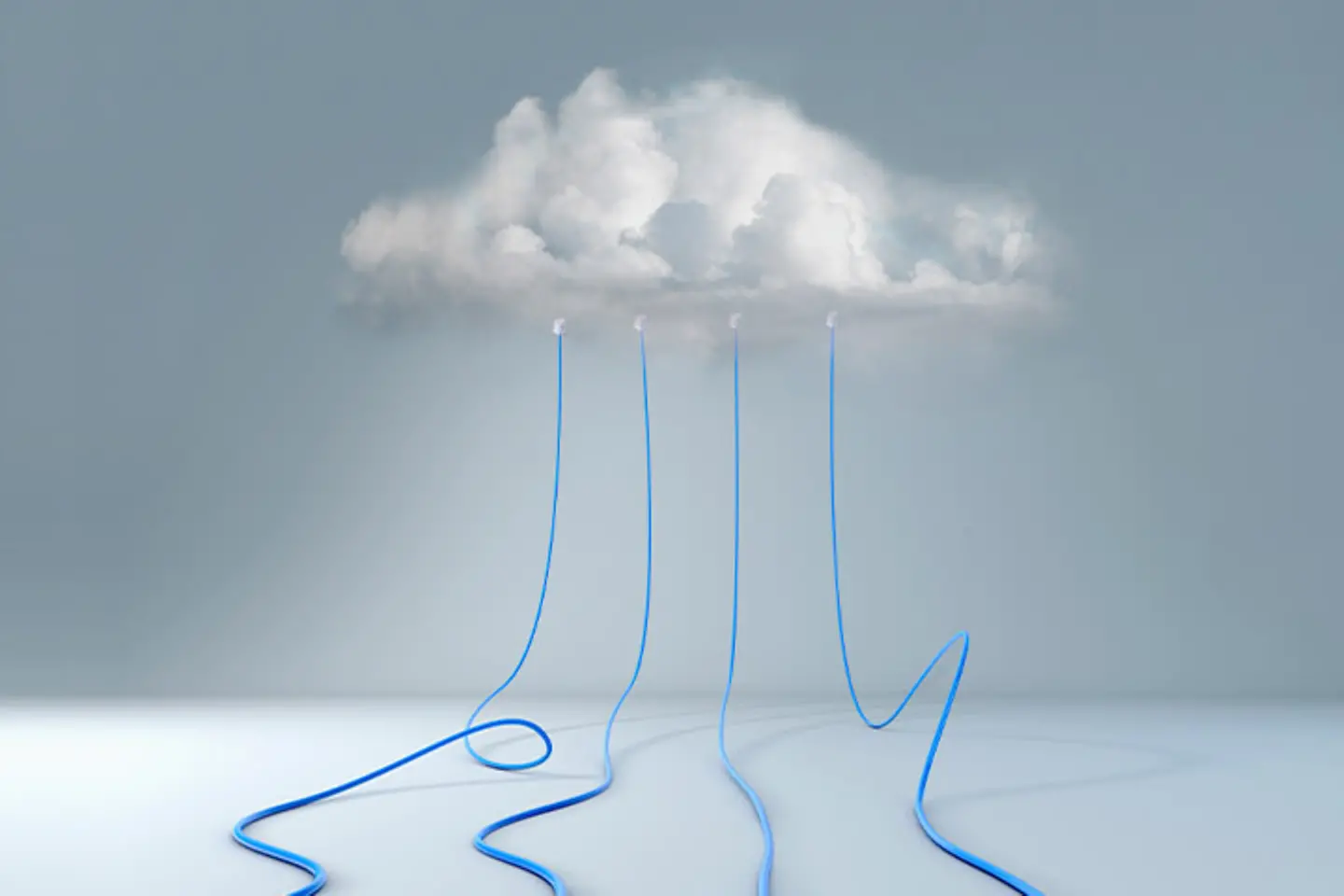 Cloud with cable ties