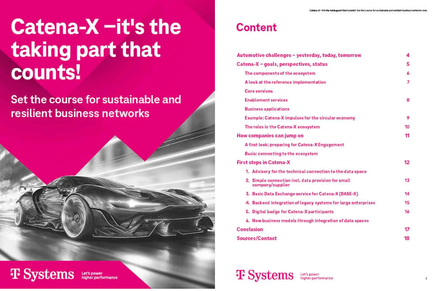 Title page and three following pages of the white paper as a screenshot