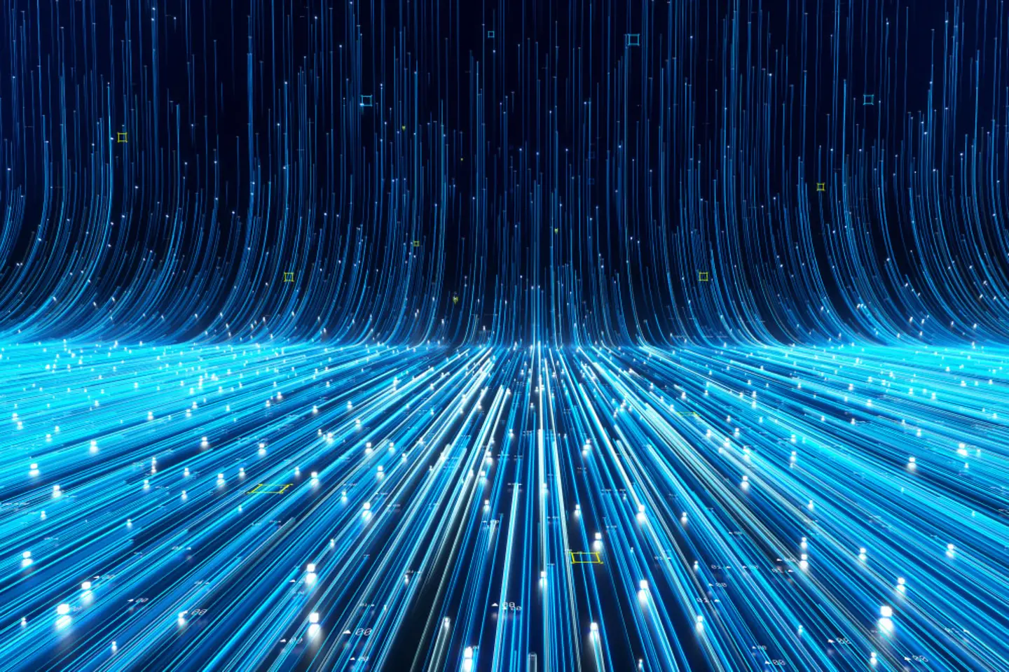 abstract flowing data ramp