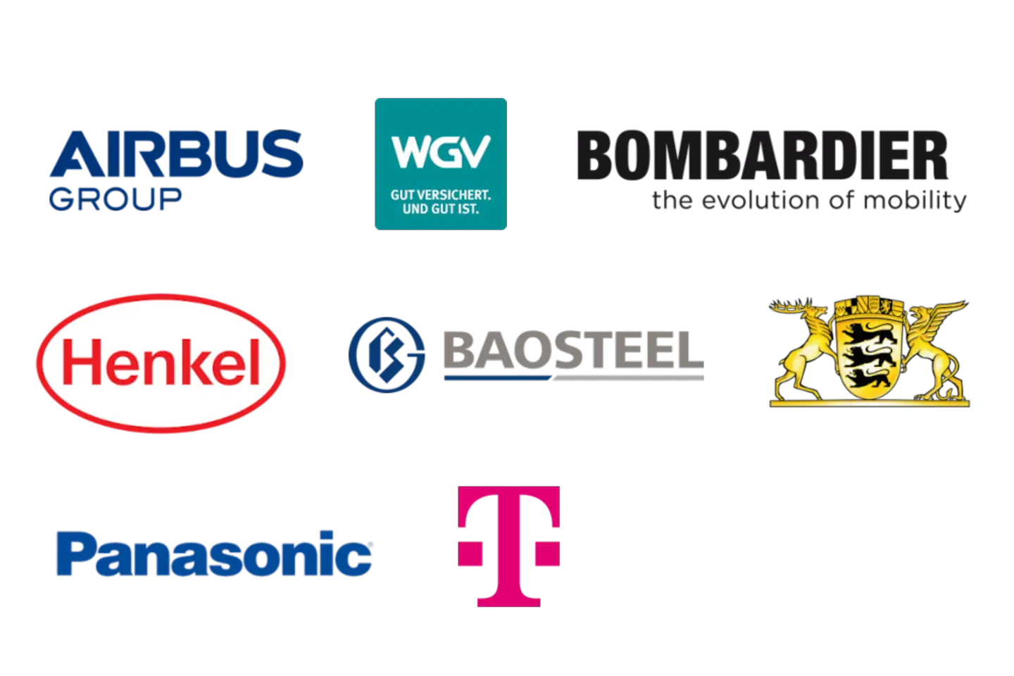 Seven customer logos