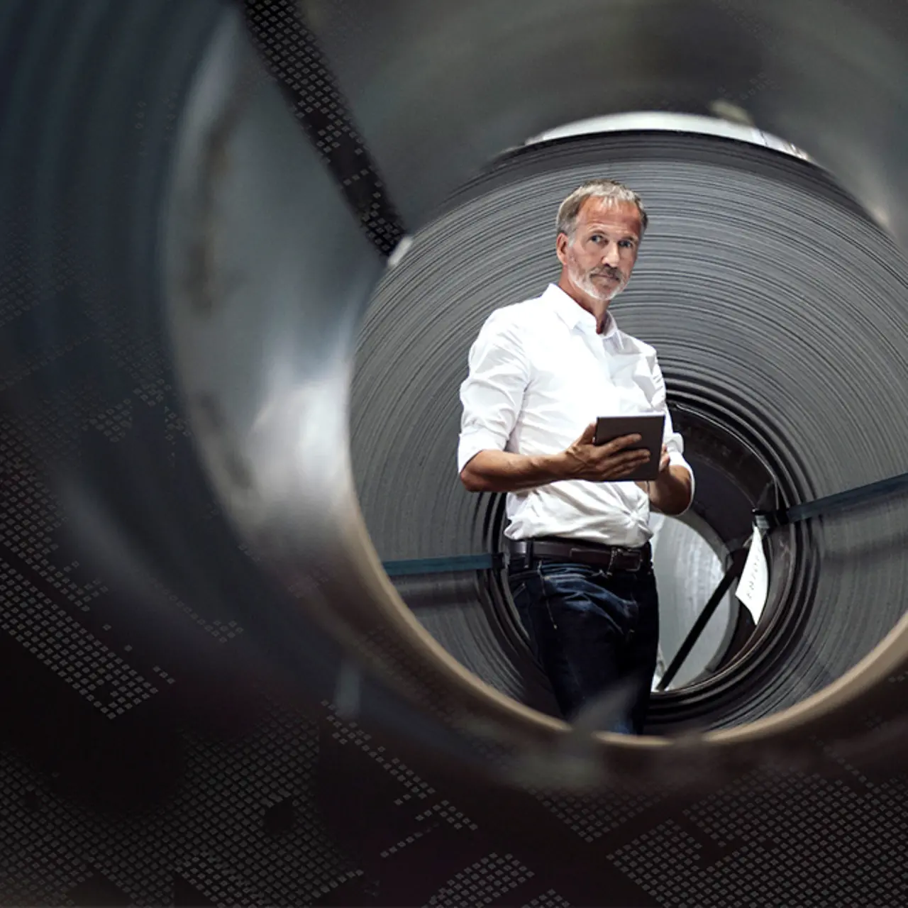 Uso profesional de tabletas en una fábrica